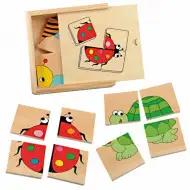 Mini-Bildpuzzle aus Holz