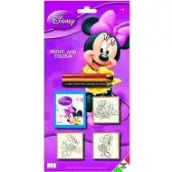 Minnie Maus 3-teiliges Stempelset mit Buntstiften