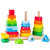 Montessori Holz-Turmbausatz - Woodyland