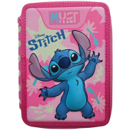 Must: Stitch mehrstöckiges gefülltes Federmäppchen 15 x 5 x 21 cm