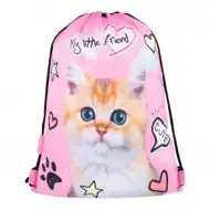 My little friend Katzen rosa Turnbeutel, Sportbeutel
