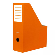 Nebulo: 80 mm faltbare Karton‑Dokumentenmappe, orange