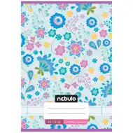Nebulo: Geheftetes liniertes Heft mit Blumenmuster für die 3. Klasse, farbig, 12-32 A/5