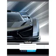 Nebulo: Geheftetes liniertes Heft mit Sportwagen-Motiv 81-32 A/4