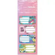 Nebulo: Girl Power Heftetiketten 12er-Set