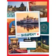 Nebulo: Heft mit Karo, geheftet, Budapest-Muster, 87-32, A/4