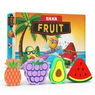 Nebulo: Silka Radiergummi - mit Fruchtmuster 1 Stk