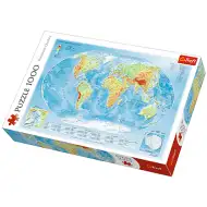 Physische Weltkarte 1000-teilige Puzzle - Trefl