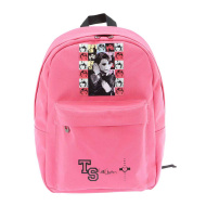 Pink gepolsterter Schulrucksack mit Taylor-Swift-Motiv, 39x17x44 cm