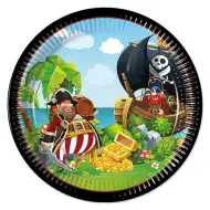 Piraten 8er-Papierteller-Set 23cm