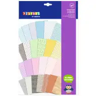 PlayBox: Gemustertes Dekorpapier 25 Blätter