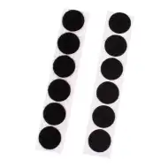 PlayBox: Schwarzes selbstklebendes Klettband 20mm 12er-Set