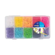PlayBox: Set zur Herstellung von Gummibändern mit 9 Farben, 2700 Stück