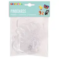 PlayBox: Tier-Steckplatten für 5 mm MIDI Bügelperlen, 4er-Set