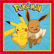 Pokémon Papierservietten-Set - 2-lagig, 33 x 33 cm, 20 Stück