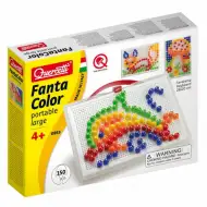 Quercetti: Bunte Steckmosaik-Set Delfin 150 Stück