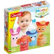 Quercetti: Momy Soft glückliche Tiere 12-tlg. weiches Baustein-Set