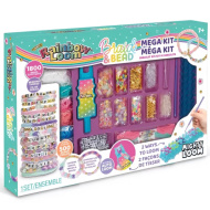 Rainbow Loom: Riesiges Gummiband-Armband- und Perlenfädelset