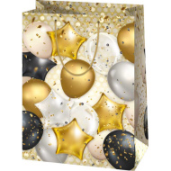 Riesige Geschenktasche mit Luftballonmuster 33 x 15 x 44,5 cm