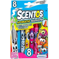 Scentos duftendes, metallisch glänzendes 8-teiliges Filzstift-Set