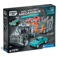 Science &amp; Play: Mechanische Werkstatt - Transport-LKW-Bausatz - Clementoni