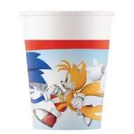 Sonic der Igel Pappbecher 8er-Set 200ml