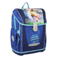 Spirit: Champ League Schultasche/Rucksack mit Fußballmuster und Magnetverschluss, 49 x 21 x 40 cm