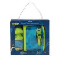 Spirit: Lunchbox- und Trinkflaschen-Set mit Rennwagenmotiv