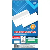 Spirit: Weißer Umschlag LA/4 11x23cm 25er-Pack