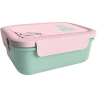 St.Right Mint und Pink Kunststoff-Brotdose