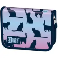 St.Right Night Cats ausklappbares ungefülltes Federmäppchen