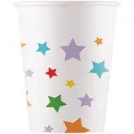 Sternen-Pappbecher 8er-Set 200ml