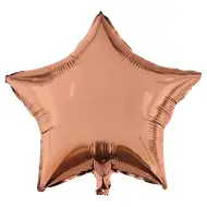 Sternförmiger Folienballon – Roségold 46cm