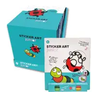 Sticker Art: Ausmalbare Marsetten-Set mit Marienkäfer und Raupe – Comansi