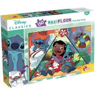 Stitch 2-in-1 Maxi-Puzzle mit 150 Teilen und Ausmalbild 70x50 cm – Lisciani