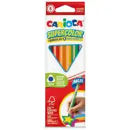 SuperColor dreieckige 6er Maxi-Buntstift-Set - Carioca
