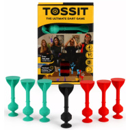 Tossit Starter Pack rot-türkises Silikon-Darts-Spiel mit Saugnäpfen