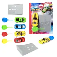 Turbo Racers Sportwagen mit Abschussvorrichtung, verschiedene Farben, 1 Stück