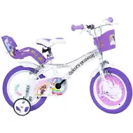 Unicorn Akademie weiß-lila Fahrrad in Größe 14 - Dino Bikes Fahrrad
