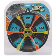 Zweiseitige Dartscheibe mit Saugnapfpfeilen