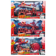 Feuerwehrauto und Hubschrauber mit Licht, Ton und Figuren