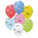 „Happy Birthday” beschriftete, gepunktete Luftballons – 6er-Set