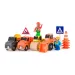 12-teiliges Spielset mit Baumaschinen - Woodyland