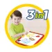 3-in-1 doppelseitige Zeichentafel in Blau 40x6x59cm