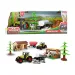 7-teiliges Bauernhof-Stall-Set mit Traktor