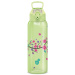 Ars Una: 3D Snow Flower, grün mit Blumenmuster, BPA-freie Trinkflasche, 700 ml