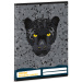 Ars Una: Black Panther – panthergemustertes Hausaufgabenheft, 38 Blatt, A5