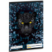 Ars Una: Black Panther, mit Panthermuster, liniertes Heft für die 3. Klasse, A5, 12-32