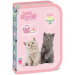 Ars Una: Cute Animals Tea Party – aufklappbares, gefülltes Federmäppchen mit Katzenmotiv, 12,8 x 19,3 x 3,6 cm