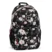 Ars Una: Flowery Black Blumen AU-14 Schultasche, Rucksack 32x51x25cm
